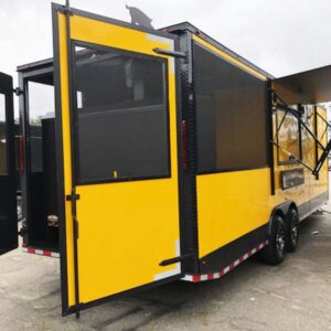 2024 Southern Dimensions 26' Yellow with Black Trim Concession Food Trailer (SDG-235) - SDG Trailers