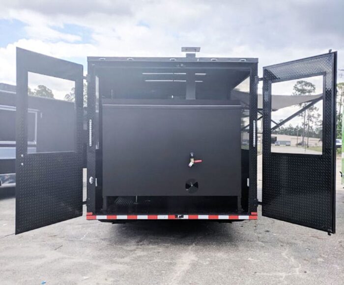 2024 Southern Dimensions BBQ Trailer Deep Blue Trailers - Image 1