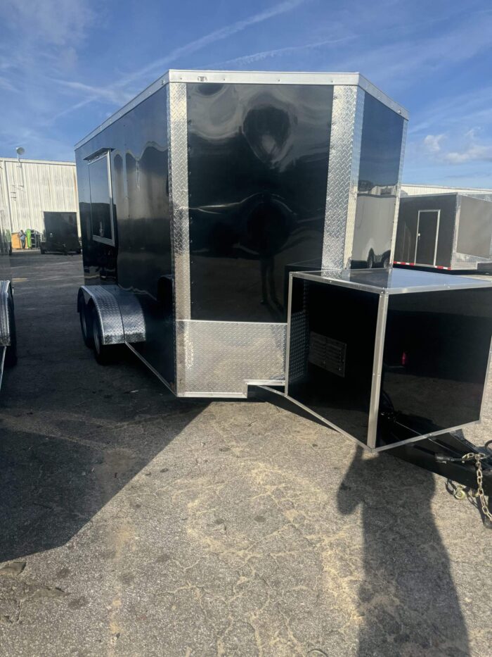 2025 7x14 Hook & Line Enclosed Concession Trailer - Image 1