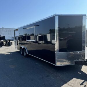 2025 8.5x24 Hook & Line Cargo Concession/Food Trailer with BBQ Patio