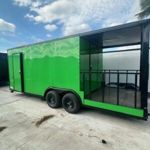 Titanium 8.5x24TA Green BBQ Trailer